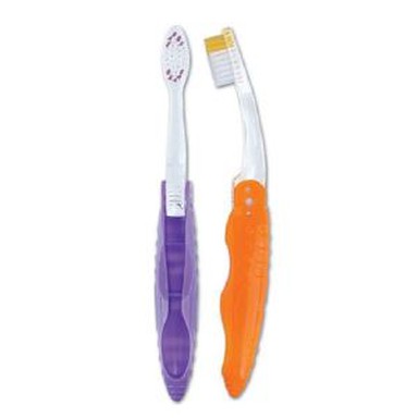 مسواک سفر با خمیر دندان